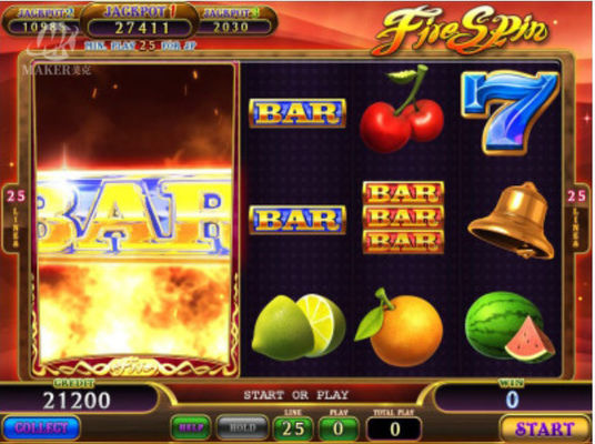 110V/220V Slot Machine Board Coin Operated Casino Game 25 Liner