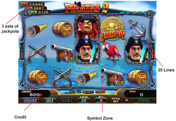 IGS Piratas 2 Slot Game Playing Gambling Machine Board Original For Adult