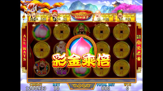 IGS Cai Shen Bao Xi Black Slot Machine Board Game Coinless 240V For Casino