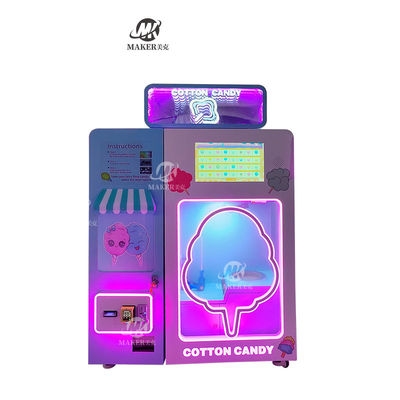 High Profit Candy Cotton Vending Machine Commercial Automatic Intelligent Colorful Sugar Making Machine Cotton Candy Mac
